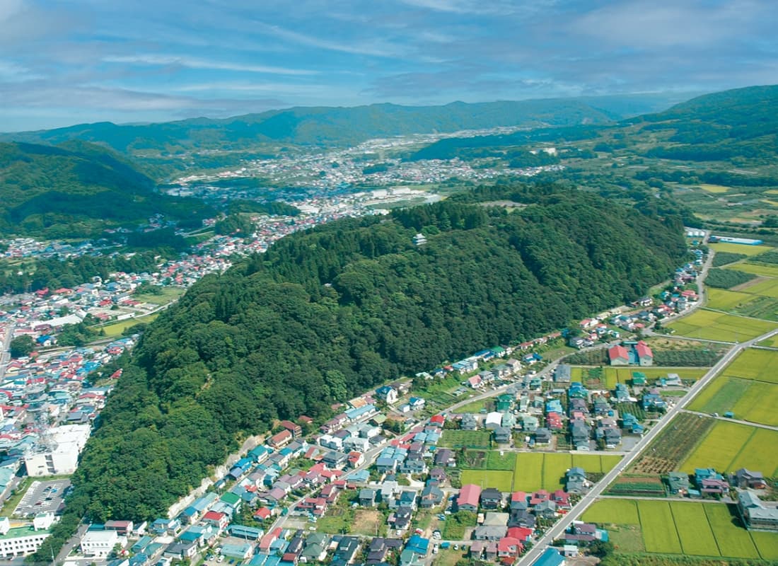 三戸城跡航空写真
